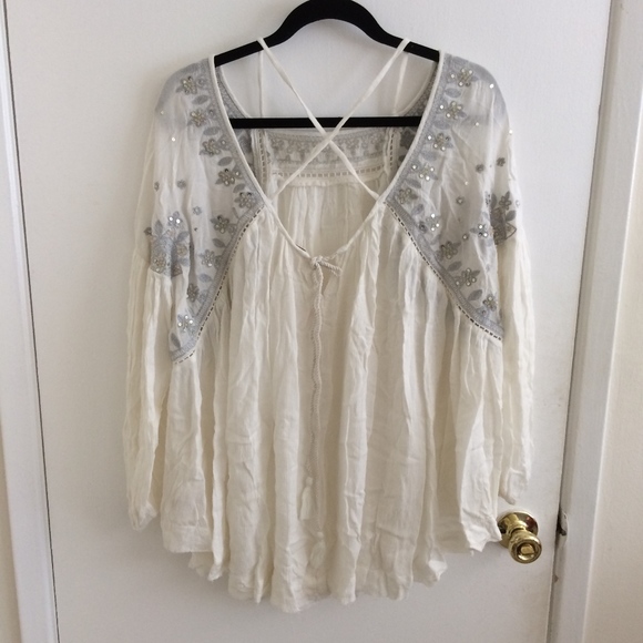 Free People Embellished Strappy Back Tunic - Picture 6 of 8